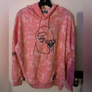 Pink BAPE x Inter Miami CF Camo Pullover Hoodie